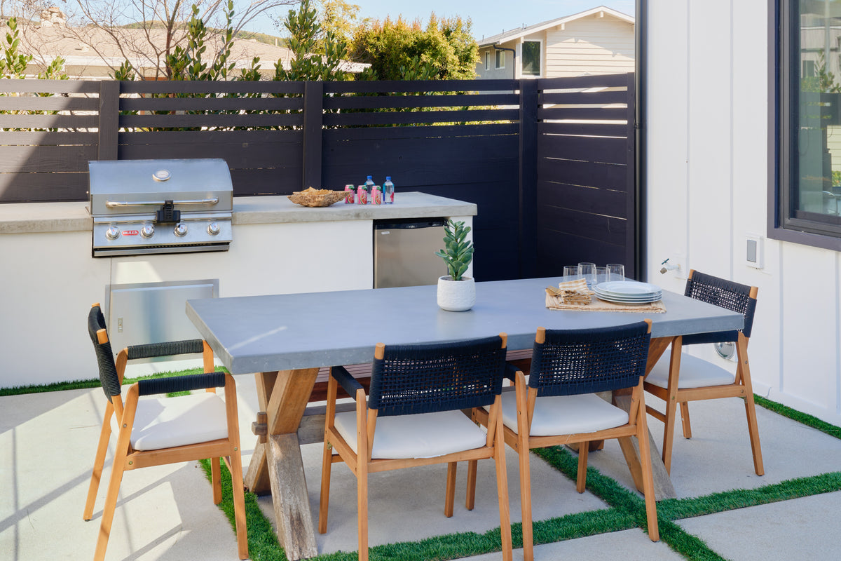 Outdoor BBQ and table set image
