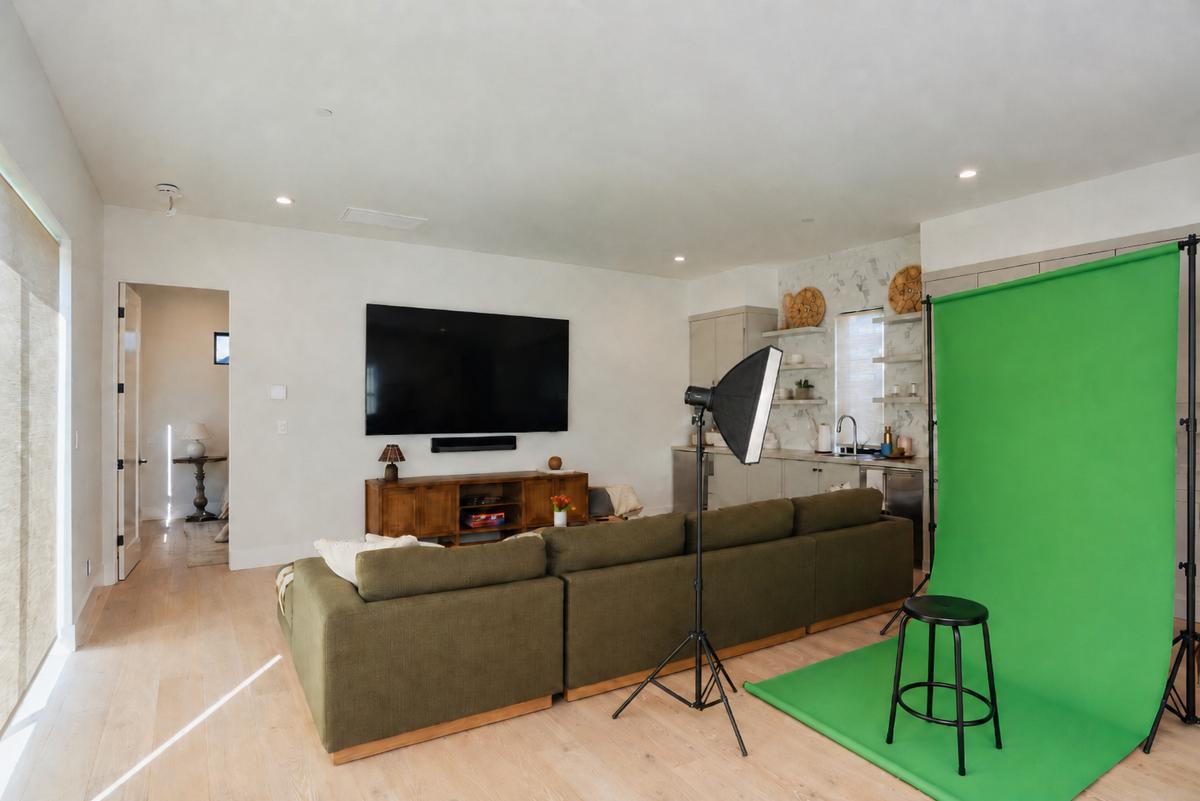 Studio green screen image